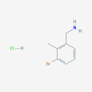 molecular formula C8H11BrClN B8406137 3-Bromo-2-methyl-benzylamine hydrochloride 