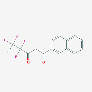 molecular formula C15H9F5O2 B8406149 4,4,5,5,5-Pentafluoro-1-(naphthalen-2-yl)pentane-1,3-dione CAS No. 77459-90-6