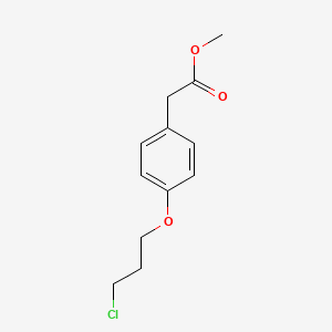 Methyl[p-(3-chloropropoxy)phenyl]acetate