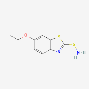 molecular formula C9H10N2OS2 B8406188 6-Ethoxy-2-benzothiazolesulfenamide 