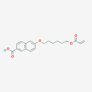 molecular formula C20H22O5 B8406214 6-((6-(Acryloyloxy)hexyl)oxy)-2-naphthoic acid 