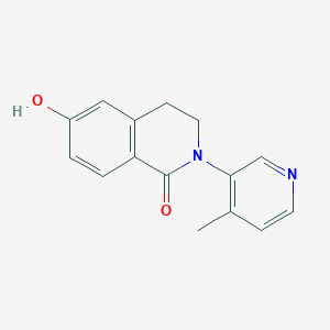 molecular formula C15H14N2O2 B8406226 6-Hydroxy-2-(4-methyl-pyridin-3-yl)-3,4-dihydro-2H-isoquinolin-1-one 