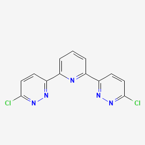 molecular formula C13H7Cl2N5 B8406315 2,6-Bis(3-chloropyridazin-6-yl)pyridine 