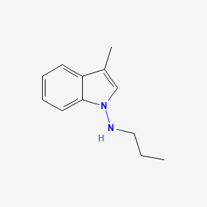 molecular formula C12H16N2 B8406600 3-Methyl-N-propyl-1H-indol-1-amine CAS No. 850450-01-0