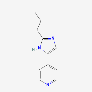 molecular formula C11H13N3 B8406615 2-Propyl-4-(4-pyridyl)imidazole 