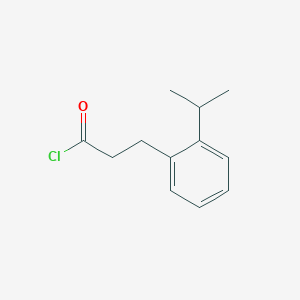 molecular formula C12H15ClO B8406712 3-(2-Isopropylphenyl)propanoyl chloride 
