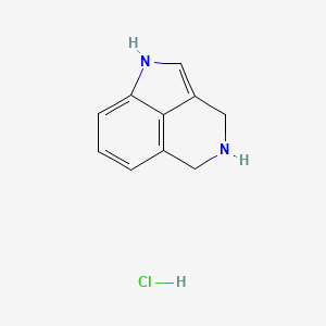 molecular formula C10H11ClN2 B8406737 Pyrrolo(4,3,2-de)isoquinoline, 1,3,4,5-tetrahydro-, monohydrochloride CAS No. 53462-76-3