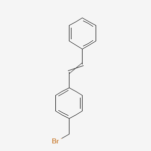 molecular formula C15H13Br B8406747 4-Styrylbenzyl bromide 