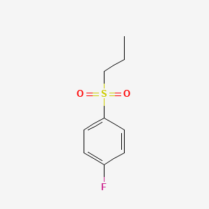 molecular formula C9H11FO2S B8406768 Propyl(4-fluorophenyl) sulfone 