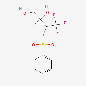 2-Methyl-4-phenylsulfonyl-3-trifluoromethylbutane-1,2-diol