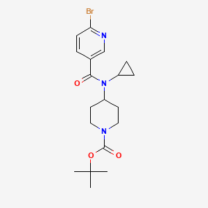 4-[(6-Bromo-pyridine-3-carbonyl)-cyclopropyl-amino]-piperidine-1-carboxylic acid tert-butyl ester
