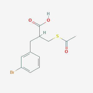 2-(Acetylsulfanylmethyl)-3-(3-bromophenyl)propionic acid