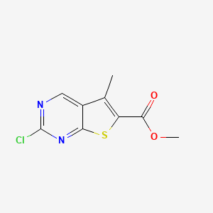 Chloro-5-methyl-thieno[2,3-d]pyrimidine-6-carboxylic acid methyl ester