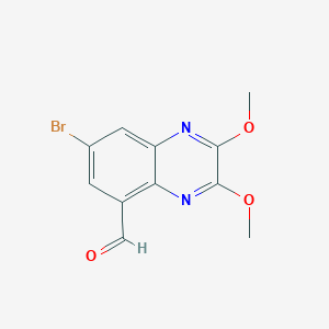 7-Bromo-5-formyl-2,3-dimethoxy-quinoxaline
