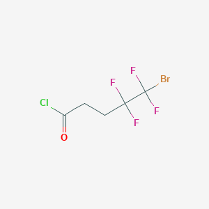 molecular formula C5H4BrClF4O B8406937 5-Bromo-4,4,5,5-tetrafluoropentanoyl chloride 