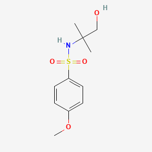 molecular formula C11H17NO4S B8406941 N-(2-hydroxy-1,1-dimethylethyl)-4-methoxybenzenesulfonamide 