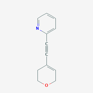 molecular formula C12H11NO B8406954 2-(3,6-dihydro-2H-pyran-4-ylethynyl)pyridine 