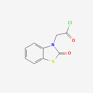 molecular formula C9H6ClNO2S B8406958 2-Oxo-3-benzothiazolineacetyl chloride 