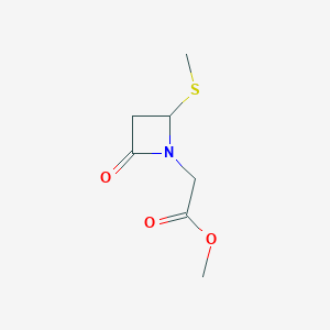 Methyl (4-methylthio-2-oxoazetidin-1-yl)acetate