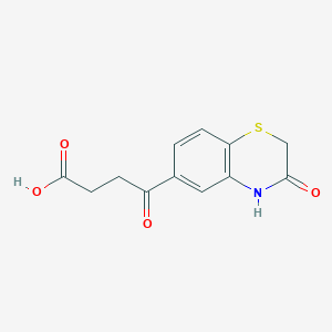 molecular formula C12H11NO4S B8406967 4-(3-Oxo-3,4-dihydro-2H-1,4-benzothiazine-6-yl)-4-oxobutanoic acid 