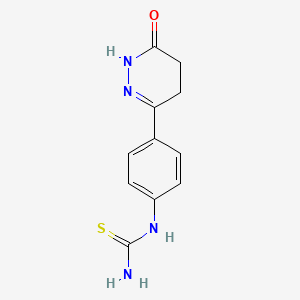 N-[4-(1,4,5,6-Tetrahydro-6-oxo-3-pyridazinyl)phenyl]thiourea