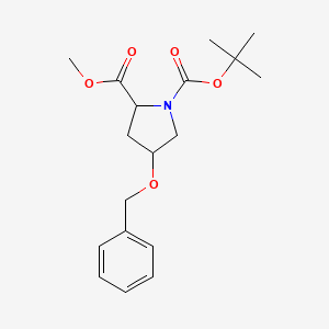 4-Benzyloxy-pyrrolidine-1,2-dicarboxylic acid 1-t-butyl ester 2-methyl ester