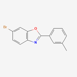 molecular formula C14H10BrNO B8407004 6-Bromo-2-m-tolyl-benzoxazole CAS No. 537025-34-6