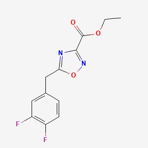 Ethyl 5-(3,4-difluorobenzyl)-1,2,4-oxadiazole-3-carboxylate