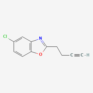 molecular formula C11H8ClNO B8407073 2-(But-3-ynyl)-5-chlorobenzo[d]oxazole 