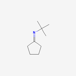 molecular formula C9H17N B8407117 N-tert-Butylcyclopentaneimine 
