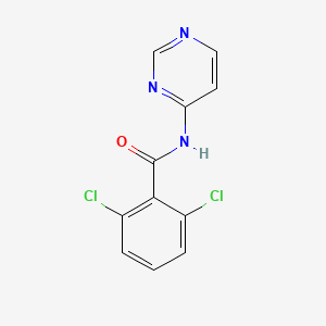 molecular formula C11H7Cl2N3O B8407134 2,6-dichloro-N-(pyrimidin-4-yl)benzamide 