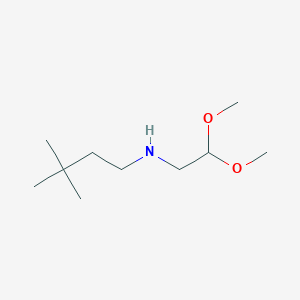 molecular formula C10H23NO2 B8407141 N-(2,2-dimethoxyethyl)-3,3-dimethylbutan-1-amine 