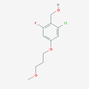 2-Chloro-6-fluoro-4-(3-methoxy-propoxy)-benzylalcohol