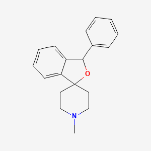 molecular formula C19H21NO B8407299 1'-methyl-1-phenylspiro[1H-2-benzofuran-3,4'-piperidine] 