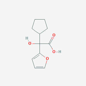 Cyclopentyl-furan-2-yl-hydroxy-acetic acid