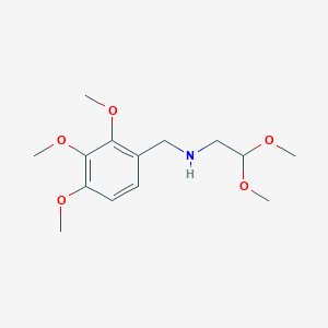 molecular formula C14H23NO5 B8407396 (2,3,4-Trimethoxybenzyl)-(2,2-dimethoxyethyl)amine 