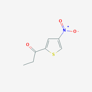 molecular formula C7H7NO3S B8407410 2-Propionyl-4-nitrothiophene CAS No. 32412-47-8