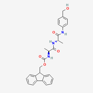 molecular formula C28H29N3O5 B8407421 Fmoc-Ala-Ala-PAB 