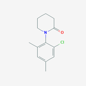 molecular formula C13H16ClNO B8407431 1-(2-Chloro-4,6-dimethylphenyl)piperidin-2-one 