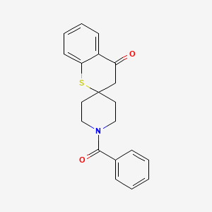 molecular formula C20H19NO2S B8407465 1'-benzoyl-3,4-dihydro-spiro[2H-1-benzothiopyran-2,4'-piperidin]-4-one 