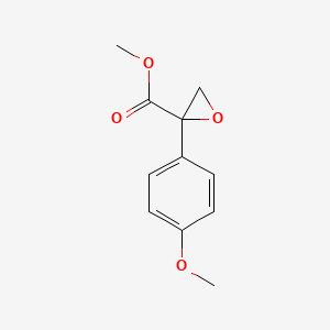 molecular formula C11H12O4 B8407522 (4-Methoxyphenyl)glycidic acid methyl ester 
