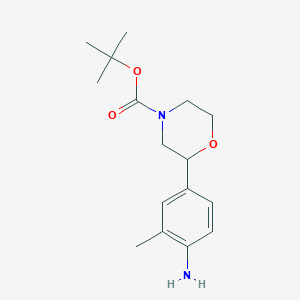 tert-butyl (RS)-2-(4-amino-3-methylphenyl)morpholine-4-carboxylate