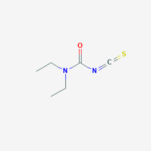 molecular formula C6H10N2OS B8407588 (Diethylamino)methanoyl isothiocyanate 