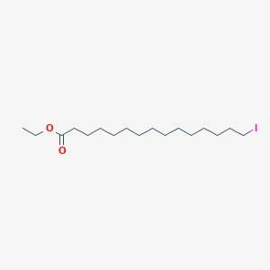 molecular formula C17H33IO2 B8407590 Ethyl 15-iodopentadecanoate 