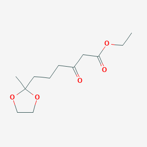 Ethyl 6-(2-methyl-1,3-dioxolan-2-yl)-3-oxohexanoate