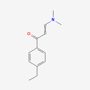 molecular formula C13H17NO B8407631 3-Dimethylamino-4'-ethylacrylophenone 