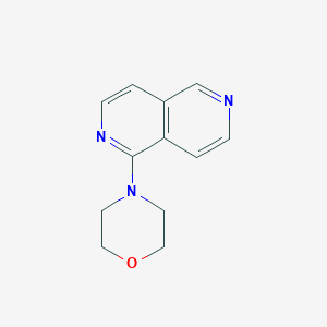 molecular formula C12H13N3O B8407665 1-Morpholin-4-yl-[2,6]naphthyridine 