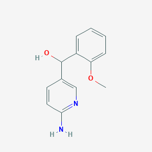 molecular formula C13H14N2O2 B8407668 (6-Aminopyridin-3-yl)-(2-methoxyphenyl)-methanol 