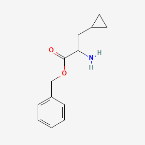 molecular formula C13H17NO2 B8407685 Benzyl 2-amino-3-cyclopropylpropanoate 