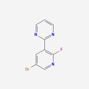 2-(5-Bromo-2-fluoropyridin-3-yl)pyrimidine